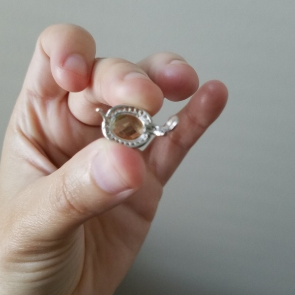 Citrine and Sterling Silver Earrings - Picture 5 of 8